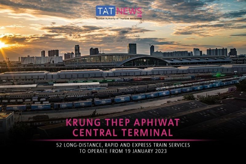 曼谷阿披瓦中央車站鐵路樞紐新增52條長途運輸路線