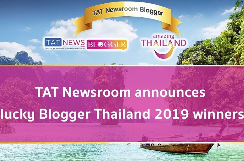 泰國觀光局新聞室公布2019幸運部落客優勝者名單