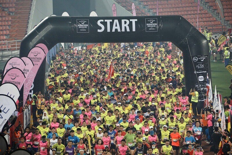 將近30,000名選手參加了2月2日舉行的‘2020驚艷泰國曼谷馬拉松大賽’