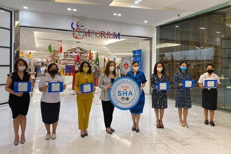 9家泰國百貨公司、購物中心率先獲得SHA健康認證