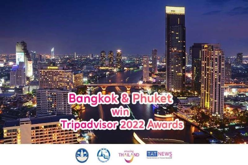 曼谷和普吉島贏得多個 Tripadvisor 2022 獎項