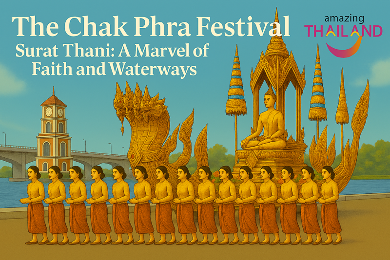 泰國南部Surat Thani素叻他尼府 Chak Phra佛像節